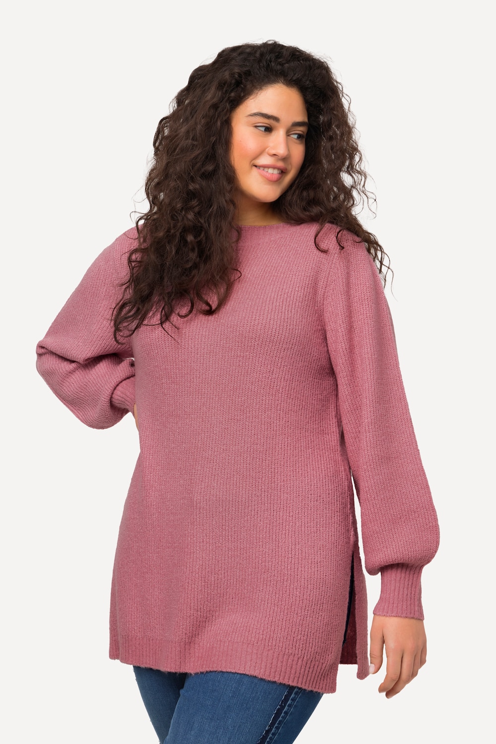 Große Größen Pullover, Damen, rosa, Größe: 46/48, Synthetische Fasern, Ulla Popken von Ulla Popken