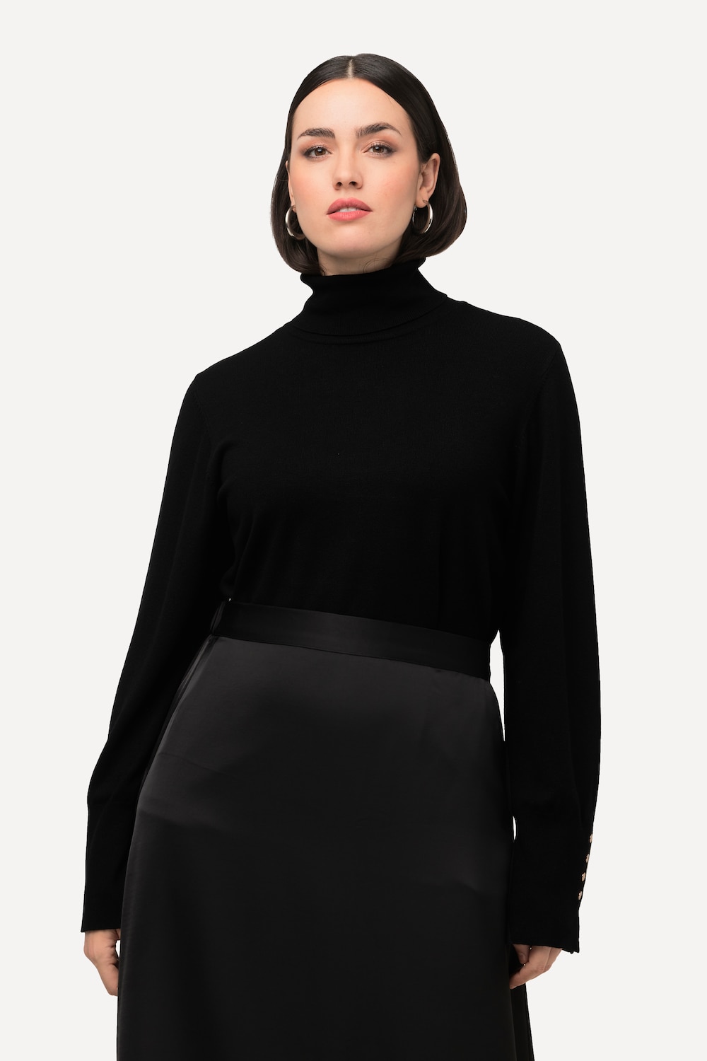 Große Größen Pullover, Damen, schwarz, Größe: 46/48, Viskose/Synthetische Fasern, Ulla Popken von Ulla Popken