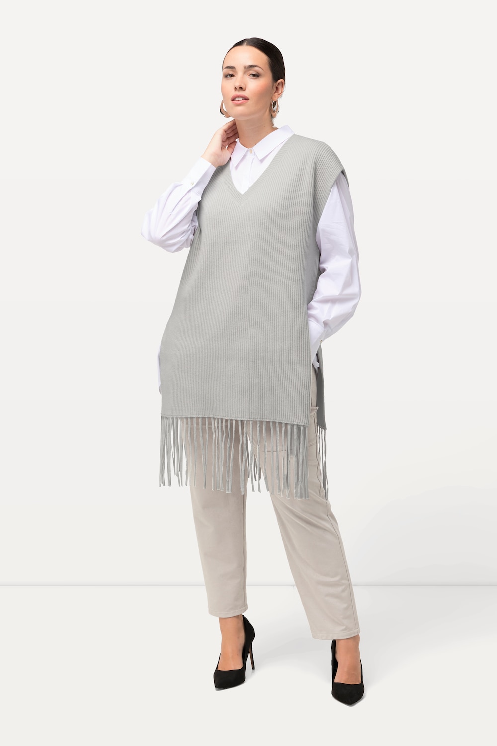 Große Größen Pullunder, Damen, beige, Größe: 54/56, Synthetische Fasern/Polyester, Ulla Popken Große Größen Pullunder, Damen, beige, Größe: 54/56, Synthetische Fasern/Polyester, Ulla Popken von Ulla Popken