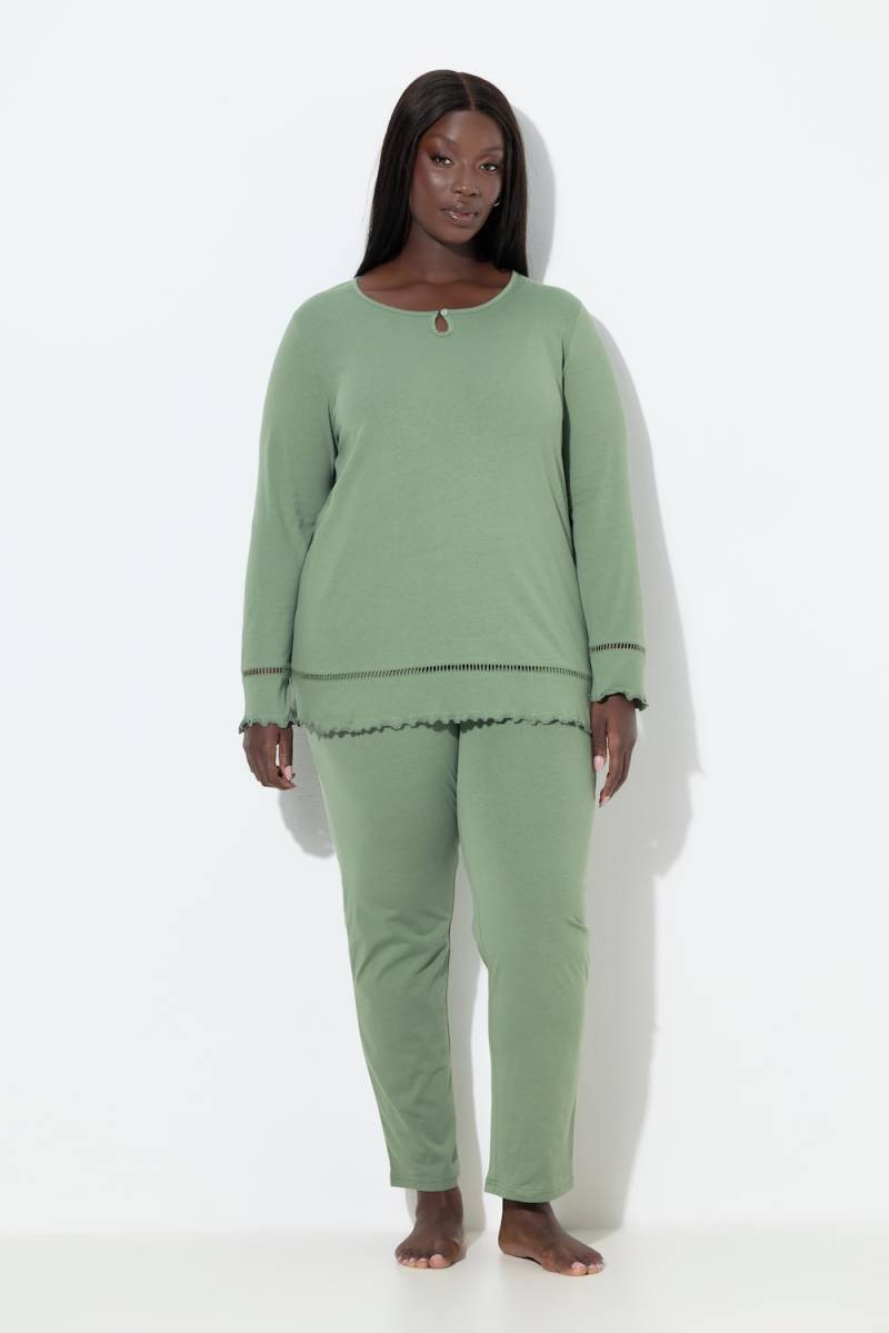 Große Größen Pyjama, Damen, grau, Größe: 42/44, Baumwolle, Ulla Popken von Ulla Popken