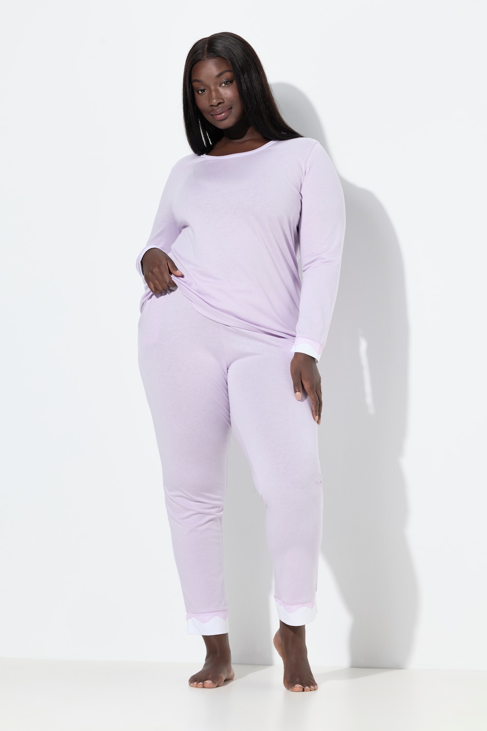 Große Größen Pyjama, Damen, lila, Größe: 46/48, Baumwolle/Synthetische Fasern, Ulla Popken Große Größen Pyjama, Damen, lila, Größe: 46/48, Baumwolle/Synthetische Fasern, Ulla Popken von Ulla Popken