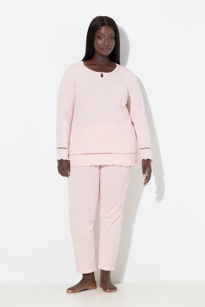 Große Größen Pyjama, Damen, orange, Größe: 54/56, Baumwolle, Ulla Popken von Ulla Popken