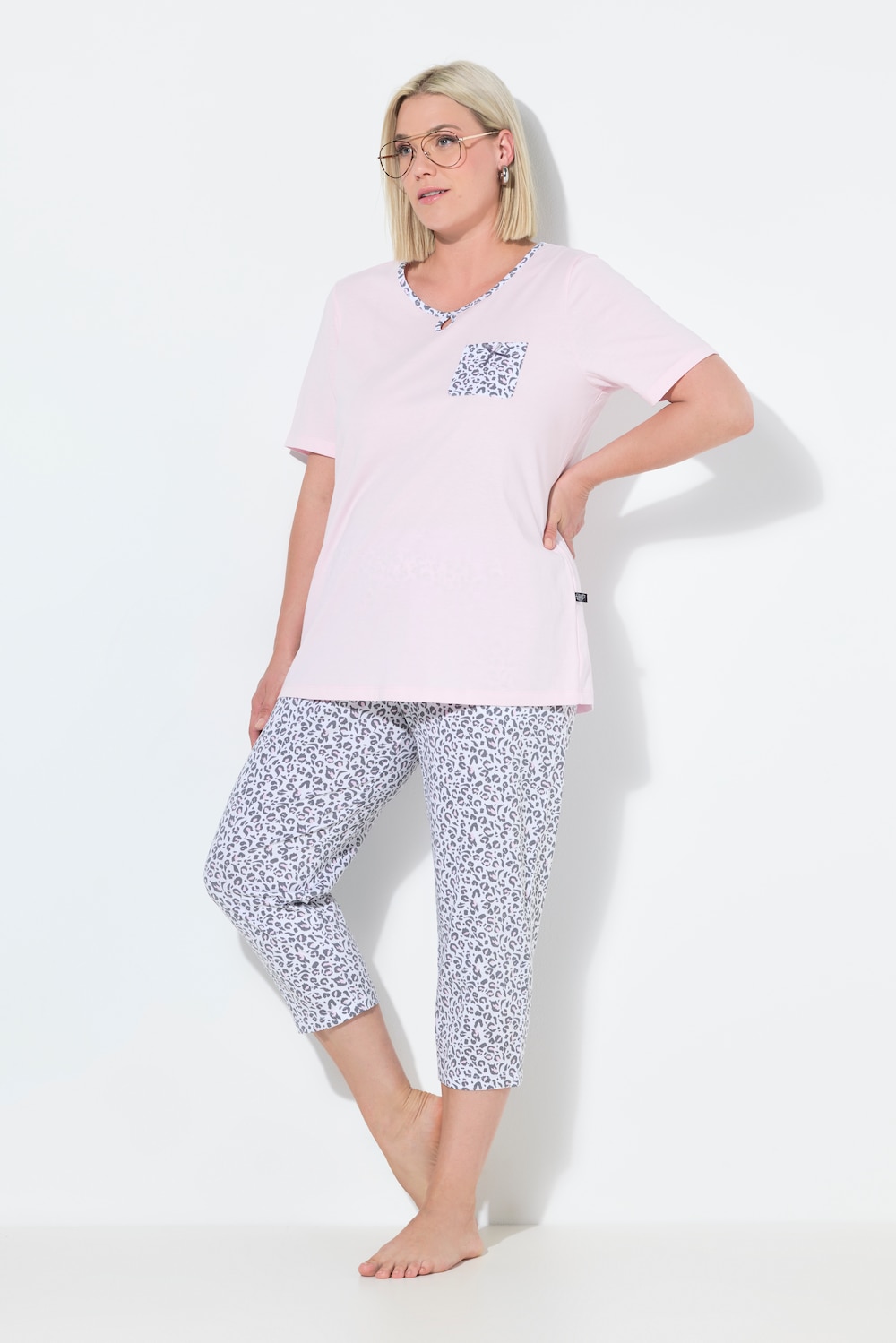Große Größen Pyjama, Damen, rosa, Größe: 62/64, Baumwolle, Ulla Popken Große Größen Pyjama, Damen, rosa, Größe: 62/64, Baumwolle, Ulla Popken von Ulla Popken