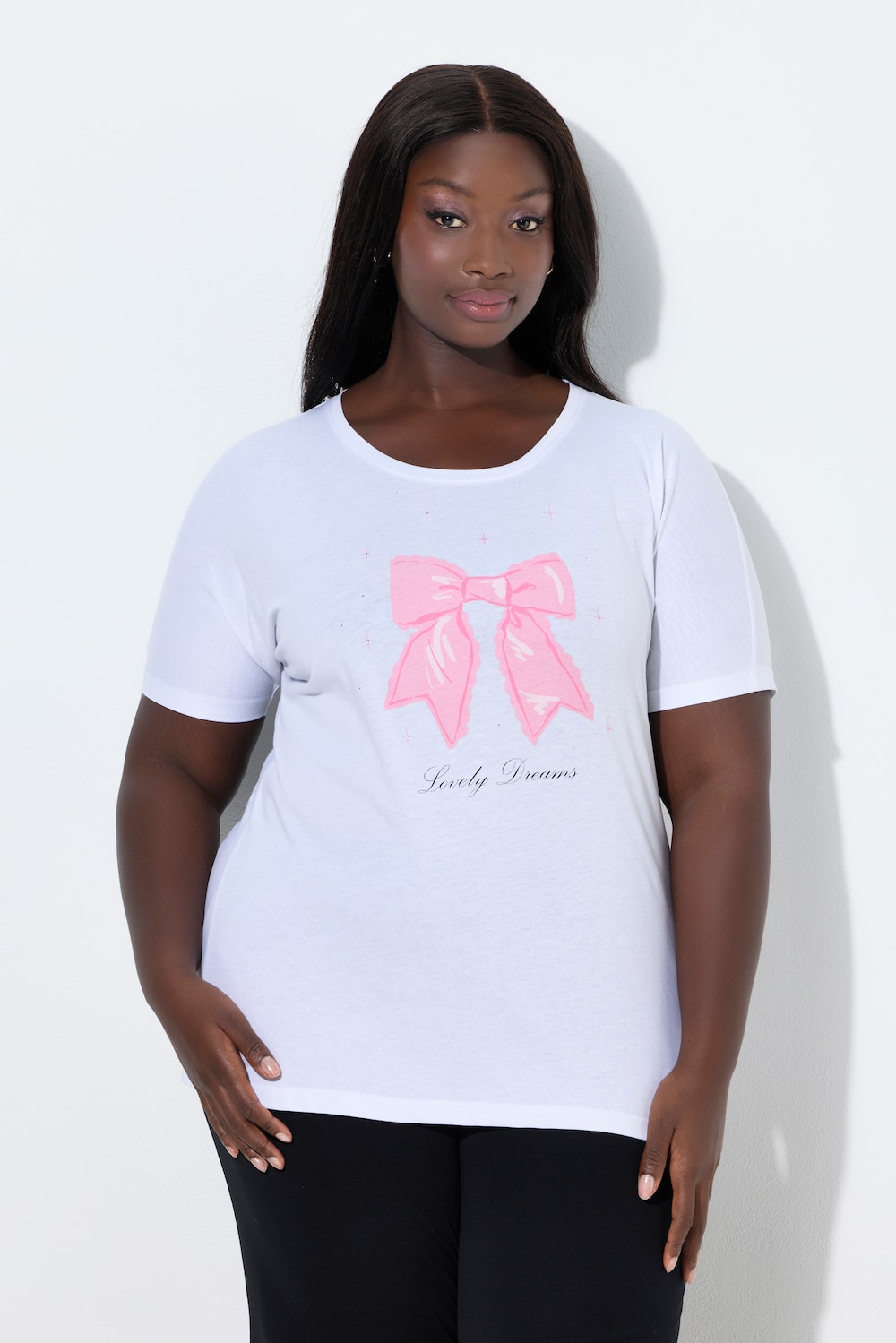 Große Größen Pyjama-Shirt, Damen, rosa, Größe: 54/56, Baumwolle, Ulla Popken von Ulla Popken