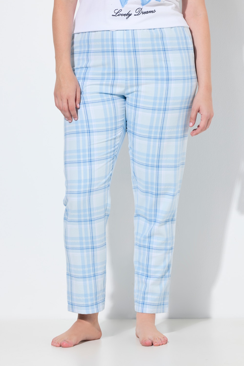 Große Größen Pyjamahose, Damen, blau, Größe: 58/60, Baumwolle, Ulla Popken von Ulla Popken