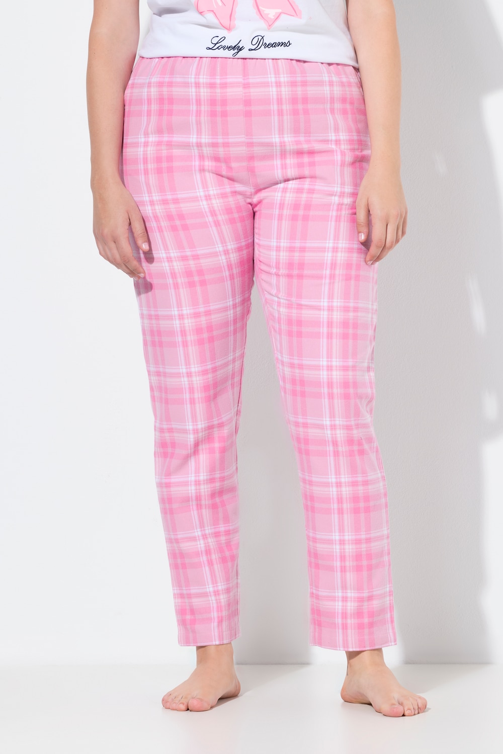 Große Größen Pyjamahose, Damen, rosa, Größe: 58/60, Baumwolle, Ulla Popken von Ulla Popken