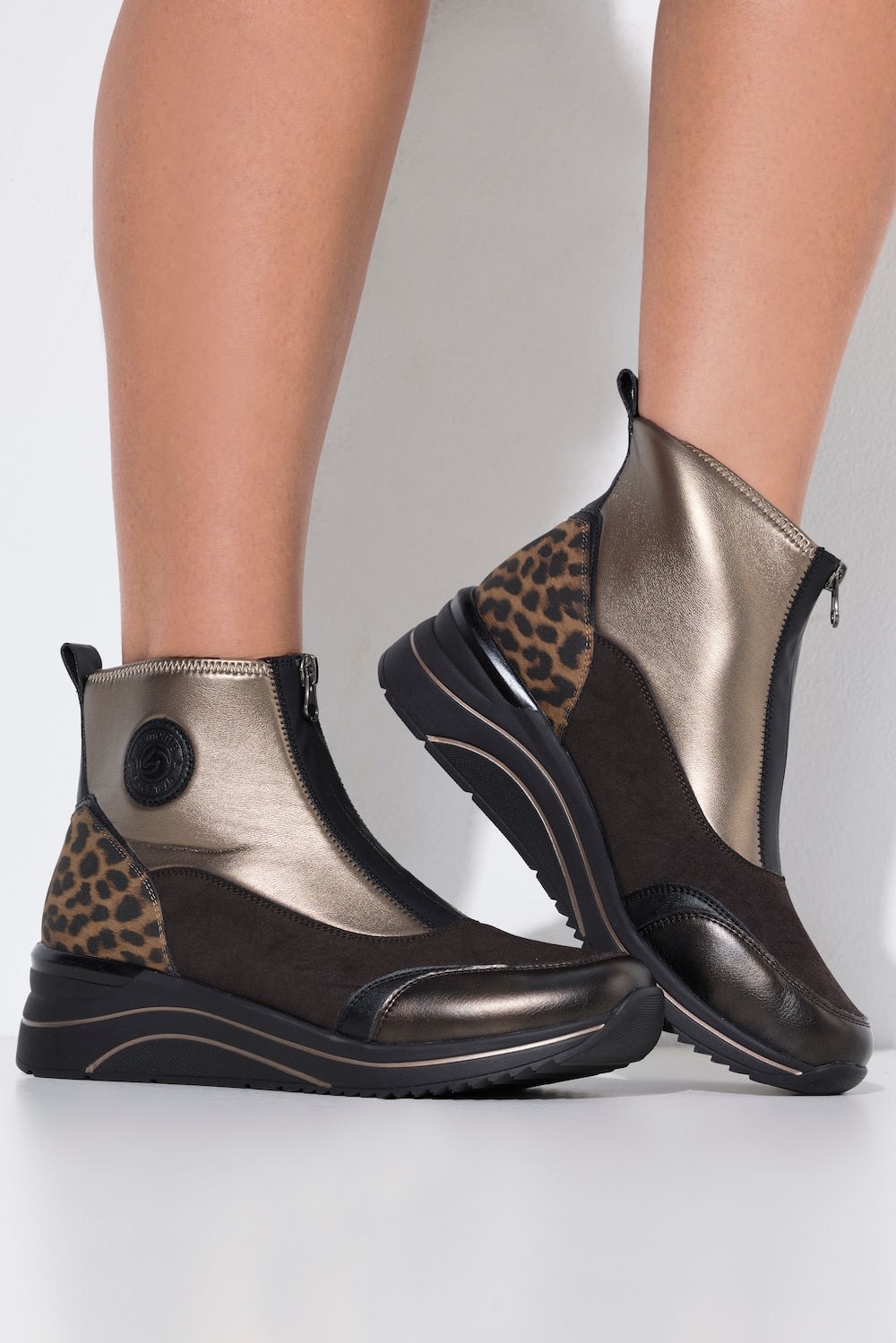 Große Größen Remonte Stiefeletten, Damen, braun, Größe: 43, Synthetische Fasern, Ulla Popken von Ulla Popken