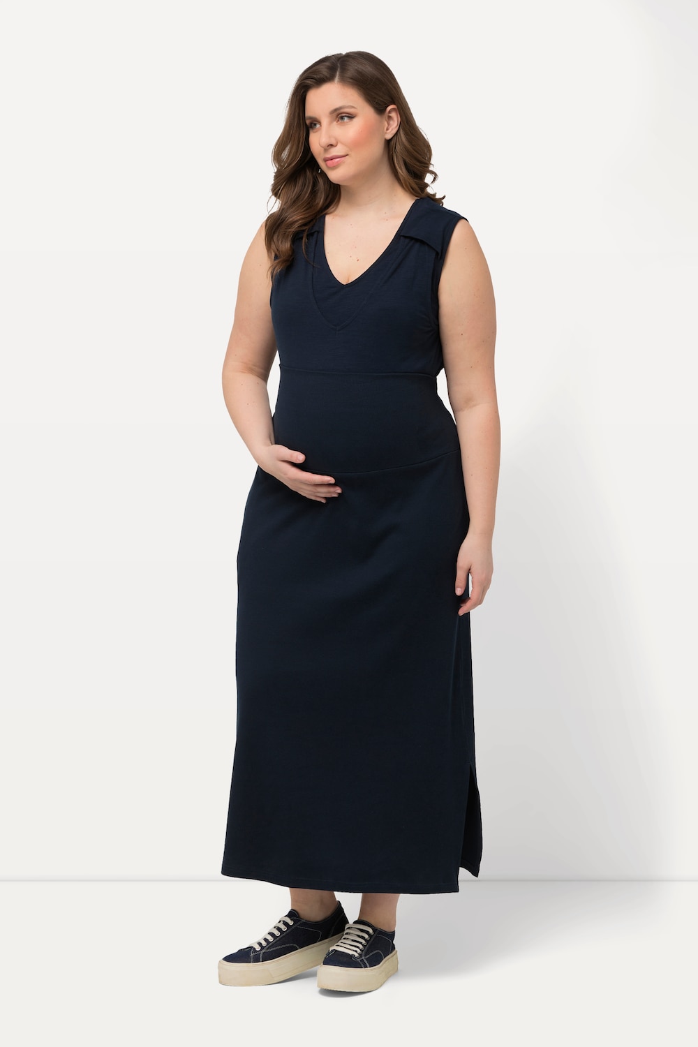 Große Größen Bellieva Jerseyrock, Damen, blau, Größe: 46/48, Baumwolle, Ulla Popken von Ulla Popken