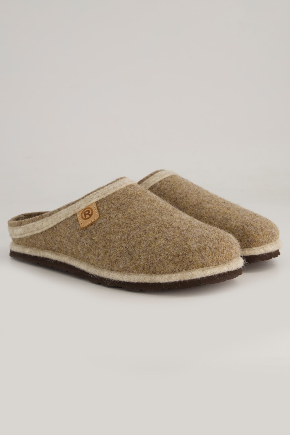 Große Größen Rohde Wollfilz-Hausschuh, Damen, braun, Größe: 38, Wolle, Ulla Popken von Ulla Popken