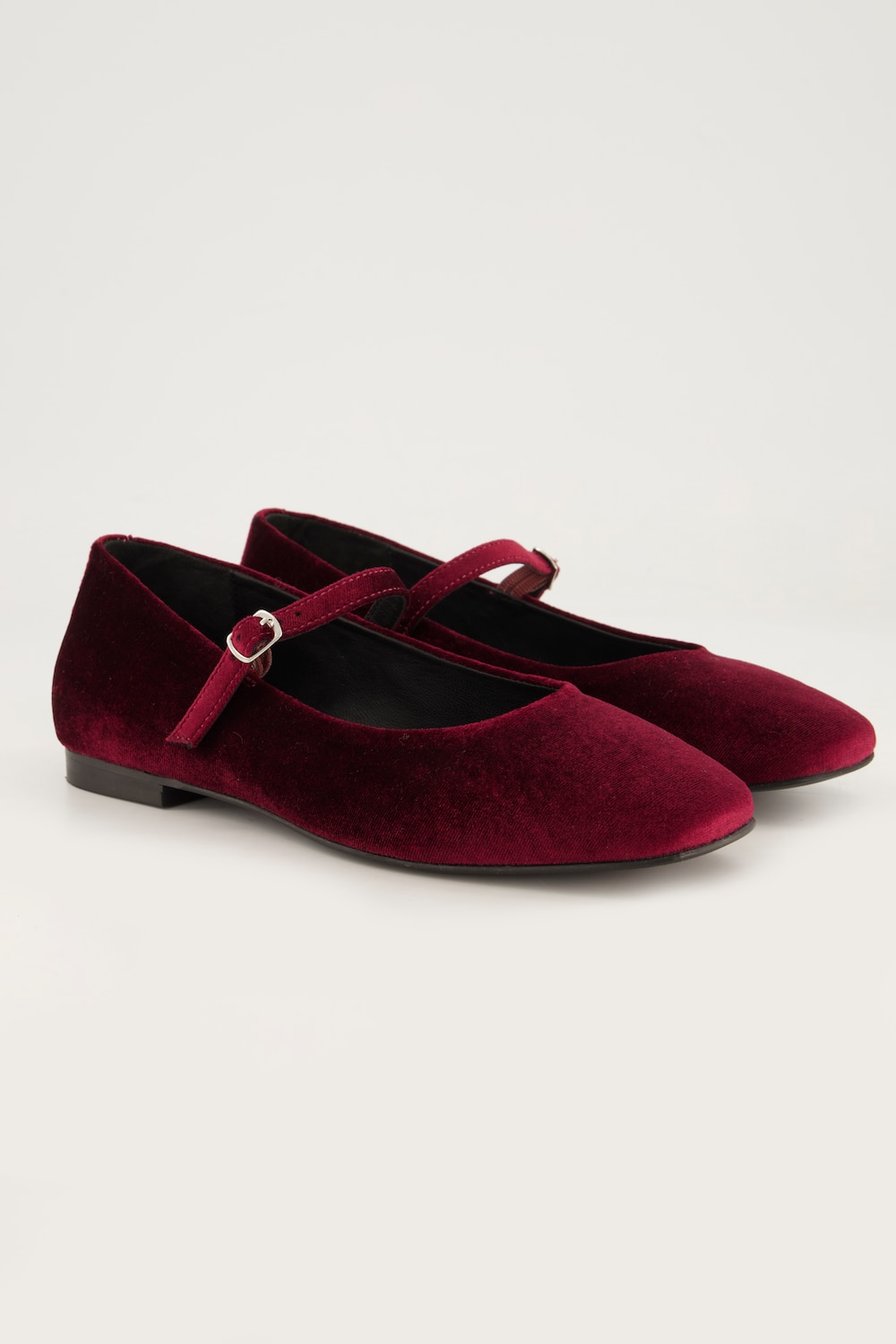 Große Größen Samt-Ballerinas, Damen, rot, Größe: 39, Sonstige/Leder, Ulla Popken Große Größen Samt-Ballerinas, Damen, rot, Größe: 39, Sonstige/Leder, Ulla Popken von Ulla Popken