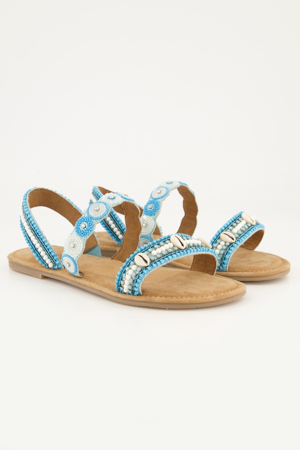 Große Größen Sandalen, Damen, blau, Größe: 43, Sonstige/Kunststoff, Ulla Popken von Ulla Popken