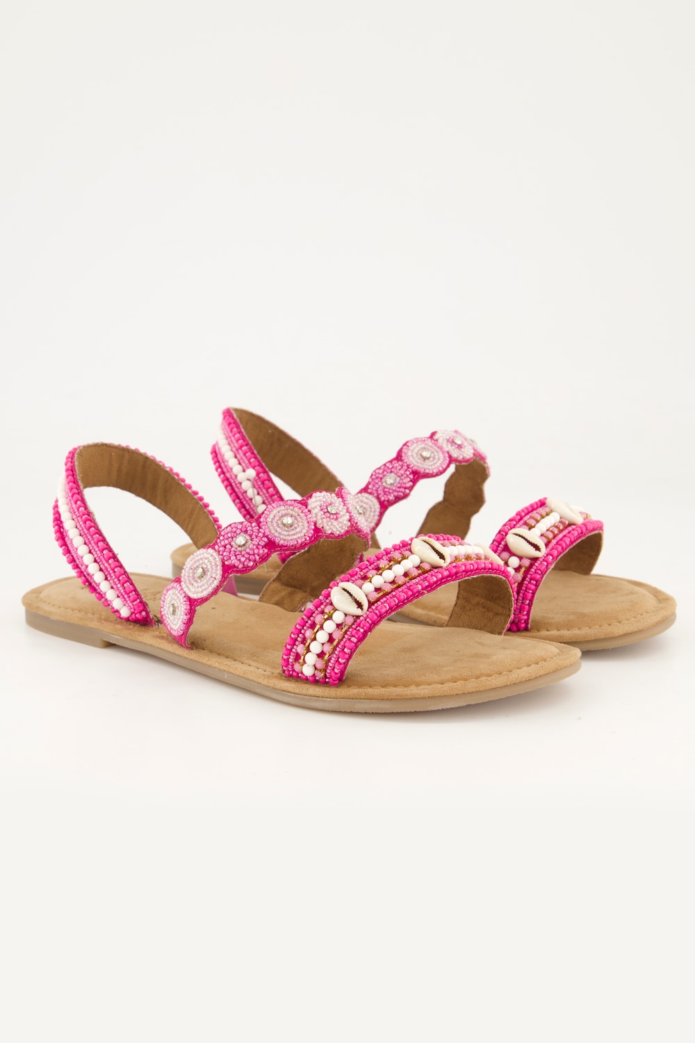 Große Größen Sandalen, Damen, rosa, Größe: 38, Sonstige/Kunststoff, Ulla Popken von Ulla Popken