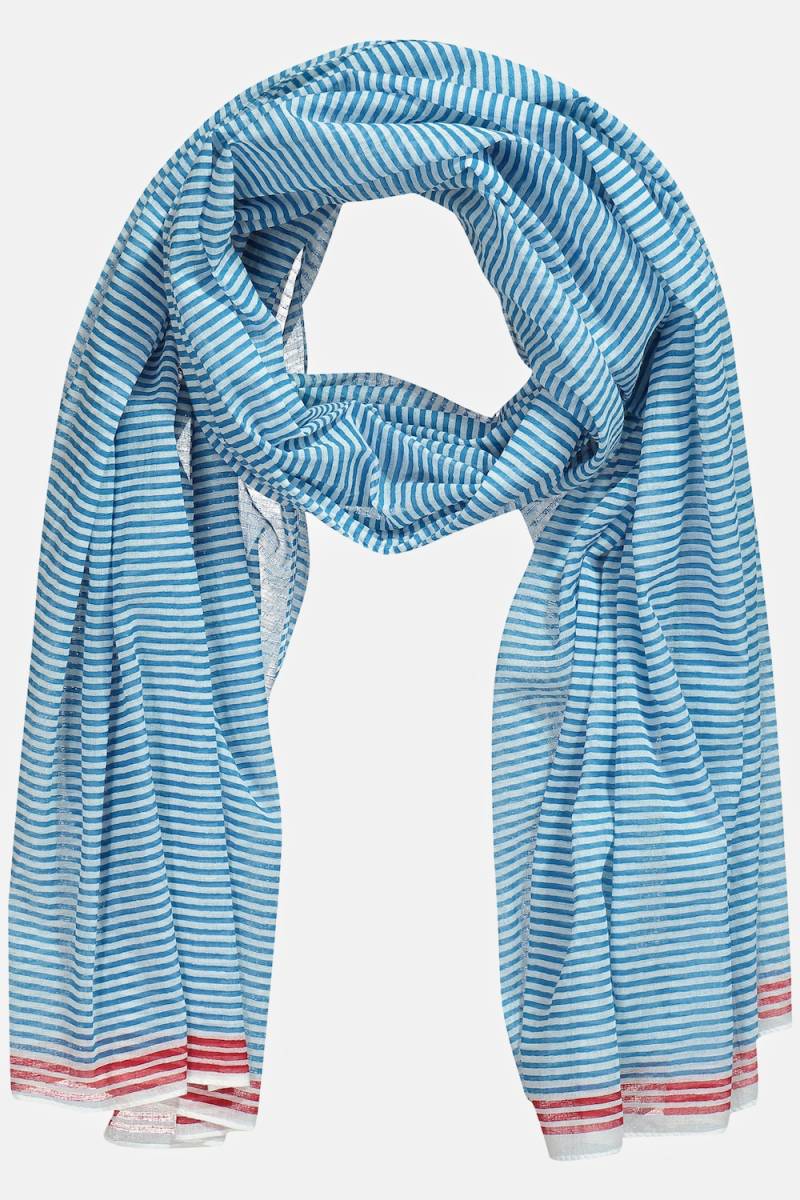 Große Größen Schal, Damen, blau, Größe: One Size, Baumwolle, Ulla Popken von Ulla Popken