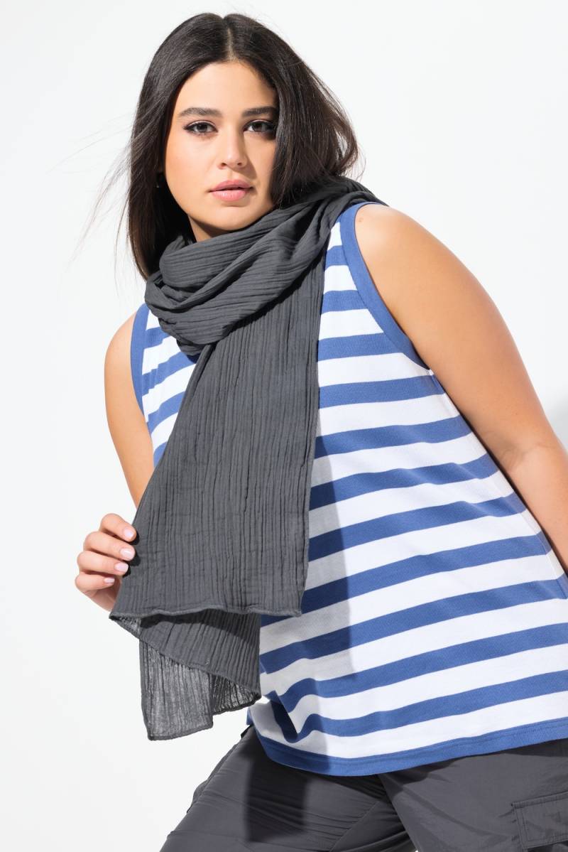 Große Größen Schal, Damen, grau, Größe: One Size, Baumwolle, Ulla Popken Große Größen Schal, Damen, grau, Größe: One Size, Baumwolle, Ulla Popken von Ulla Popken