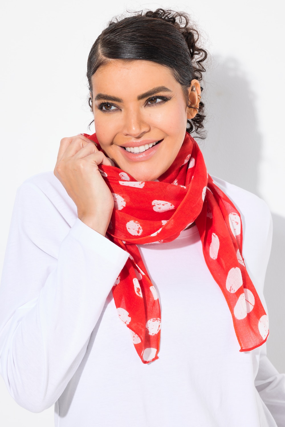 Große Größen Schal, Damen, rot, Größe: One Size, Viskose, Ulla Popken von Ulla Popken