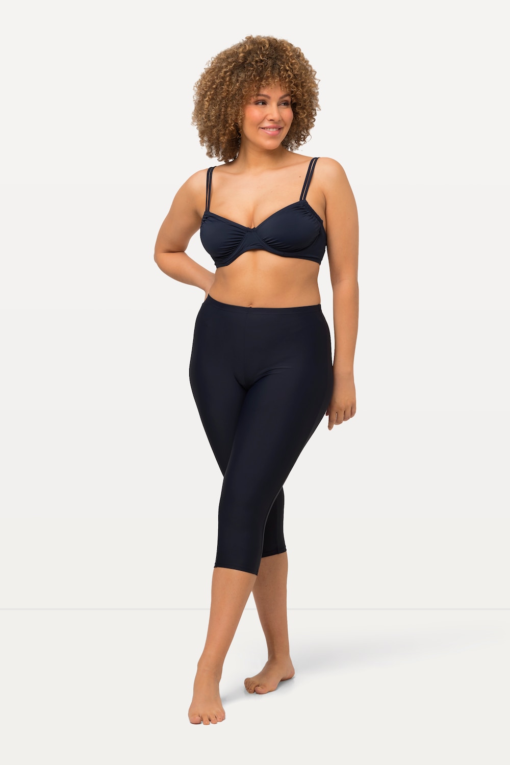 Große Größen Schwimm-Capri, Damen, blau, Größe: 50, Synthetische Fasern/Elasthan, Ulla Popken Große Größen Schwimm-Capri, Damen, blau, Größe: 50, Synthetische Fasern/Elasthan, Ulla Popken von Ulla Popken