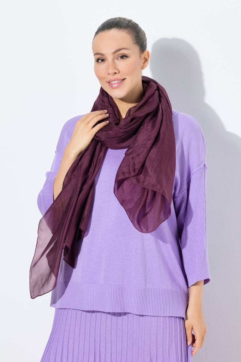 Große Größen Seidenschal, Damen, lila, Größe: One Size, Seide, Ulla Popken von Ulla Popken