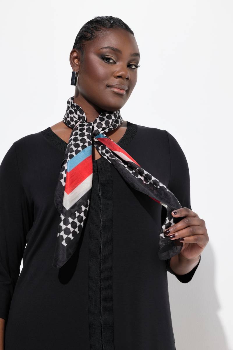 Große Größen Seidentuch, Damen, schwarz, Größe: One Size, Seide, Ulla Popken von Ulla Popken