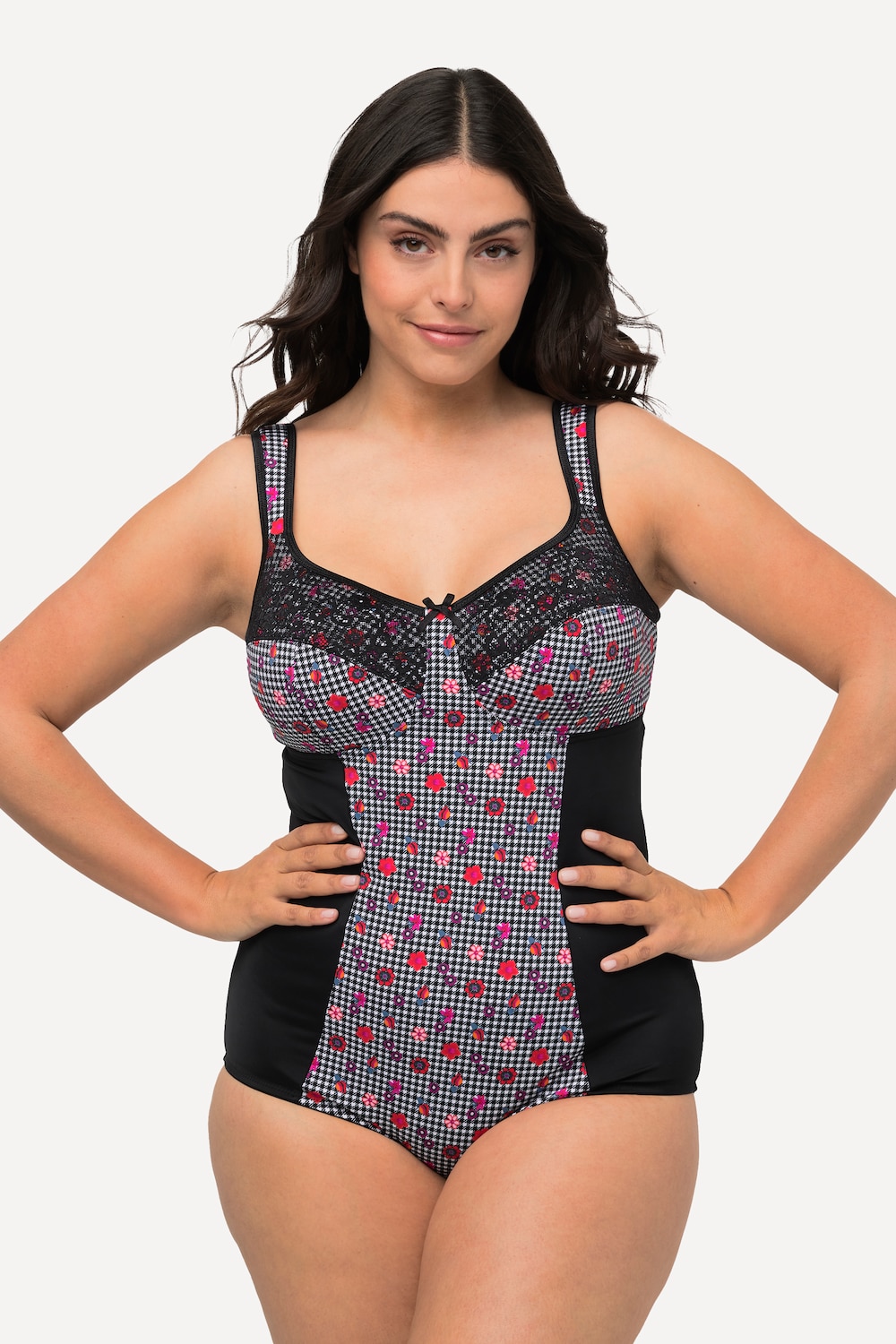 Große Größen Shaping-Body, Damen, schwarz, Größe: 90D, Baumwolle/Synthetische Fasern/Elasthan, Ulla Popken Große Größen Shaping-Body, Damen, schwarz, Größe: 90D, Baumwolle/Synthetische Fasern/Elasthan, Ulla Popken von Ulla Popken
