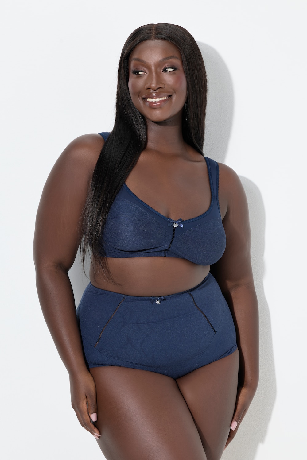 Große Größen Shaping-Maxislip, Damen, blau, Größe: 42/44, Baumwolle/Synthetische Fasern/Elasthan, Ulla Popken von Ulla Popken