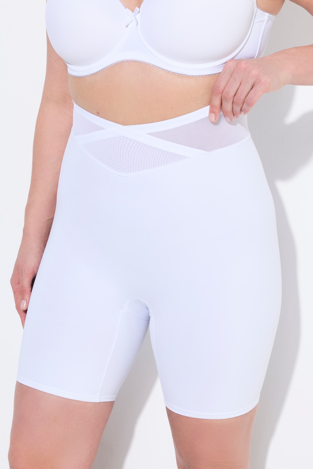 Große Größen Shaping-Panty, Damen, weiß, Größe: 46/48, Baumwolle/Synthetische Fasern/Elasthan, Ulla Popken von Ulla Popken