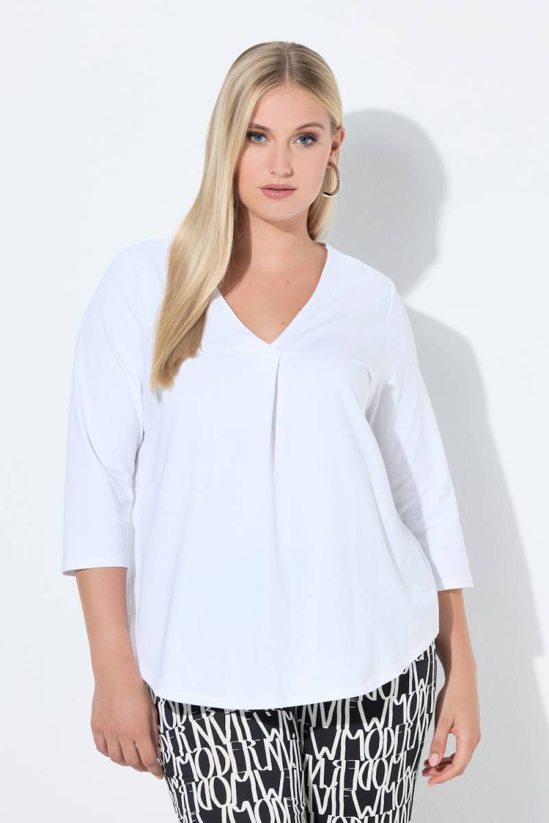 Große Größen Shirt, Damen, beige, Größe: 54/56, Baumwolle, Ulla Popken von Ulla Popken