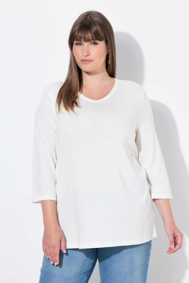 Große Größen Shirt, Damen, beige, Größe: 58/60, Baumwolle, Ulla Popken von Ulla Popken