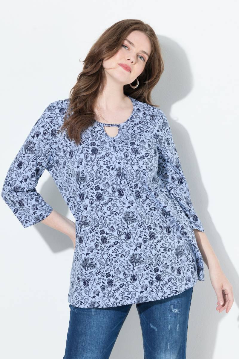 Große Größen Shirt, Damen, blau, Größe: 46/48, Baumwolle, Ulla Popken Große Größen Shirt, Damen, blau, Größe: 46/48, Baumwolle, Ulla Popken von Ulla Popken