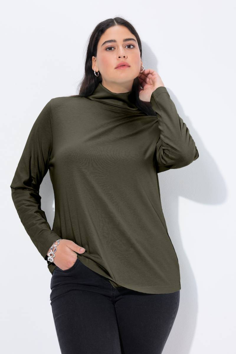 Große Größen Shirt, Damen, braun, Größe: 46/48, Baumwolle, Ulla Popken von Ulla Popken