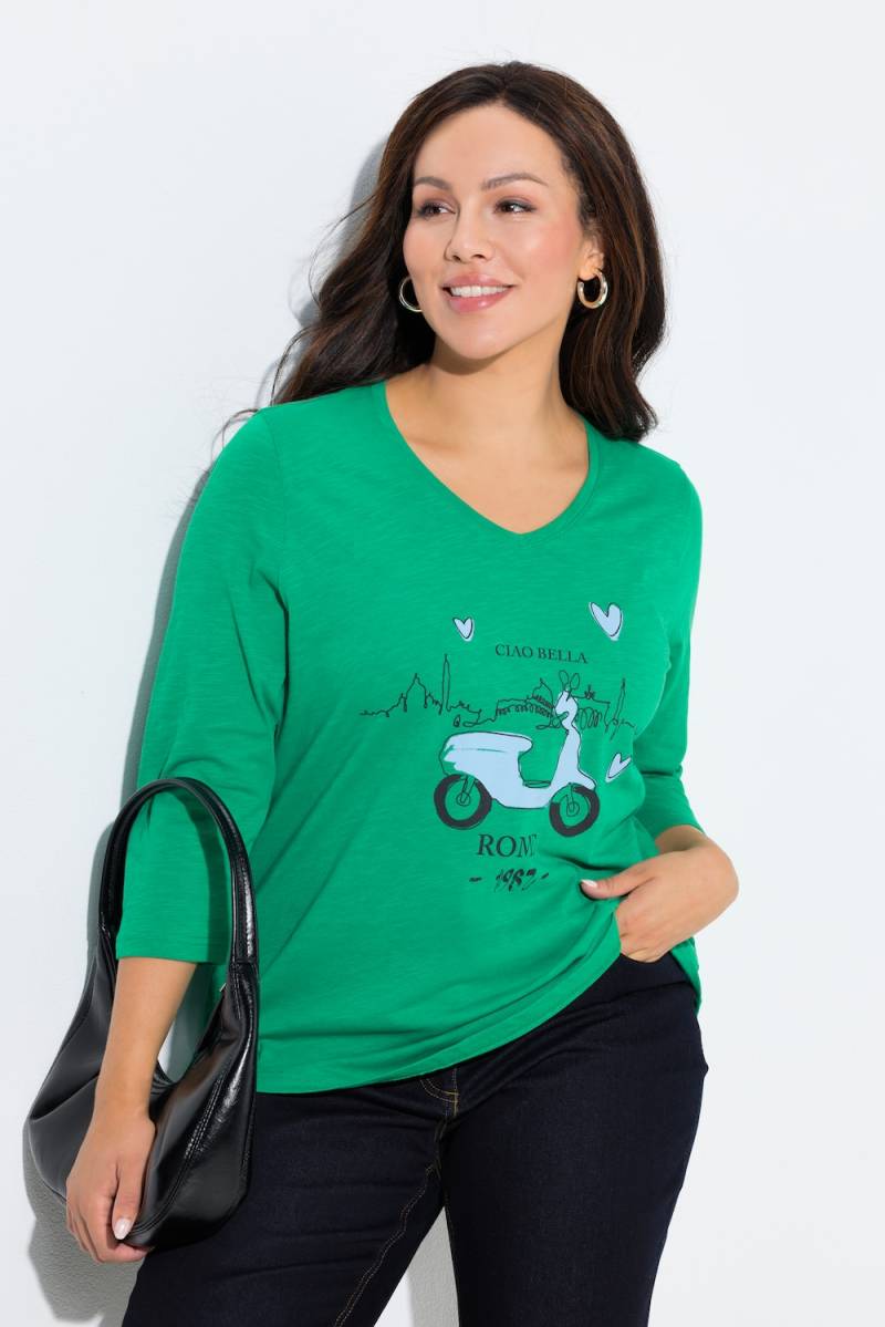 Große Größen Shirt, Damen, grün, Größe: 46/48, Baumwolle, Ulla Popken von Ulla Popken