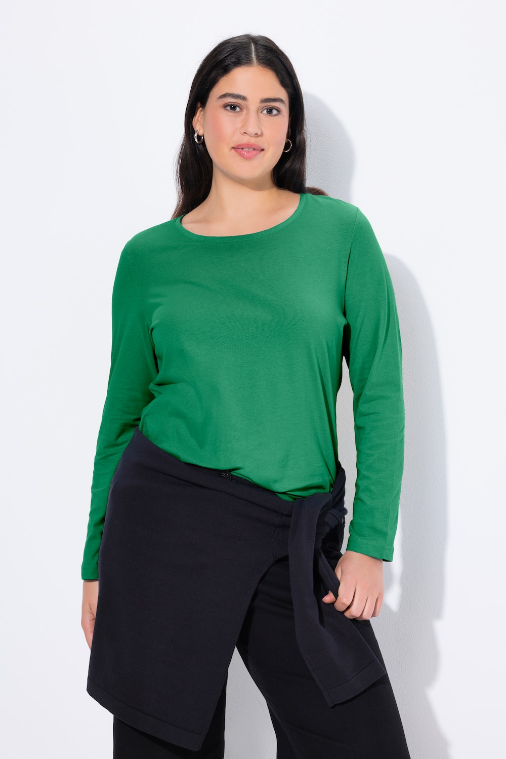 Große Größen Shirt, Damen, grün, Größe: 62/64, Baumwolle, Ulla Popken von Ulla Popken