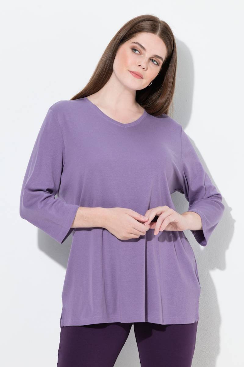 Große Größen Shirt, Damen, lila, Größe: 42/44, Baumwolle, Ulla Popken von Ulla Popken