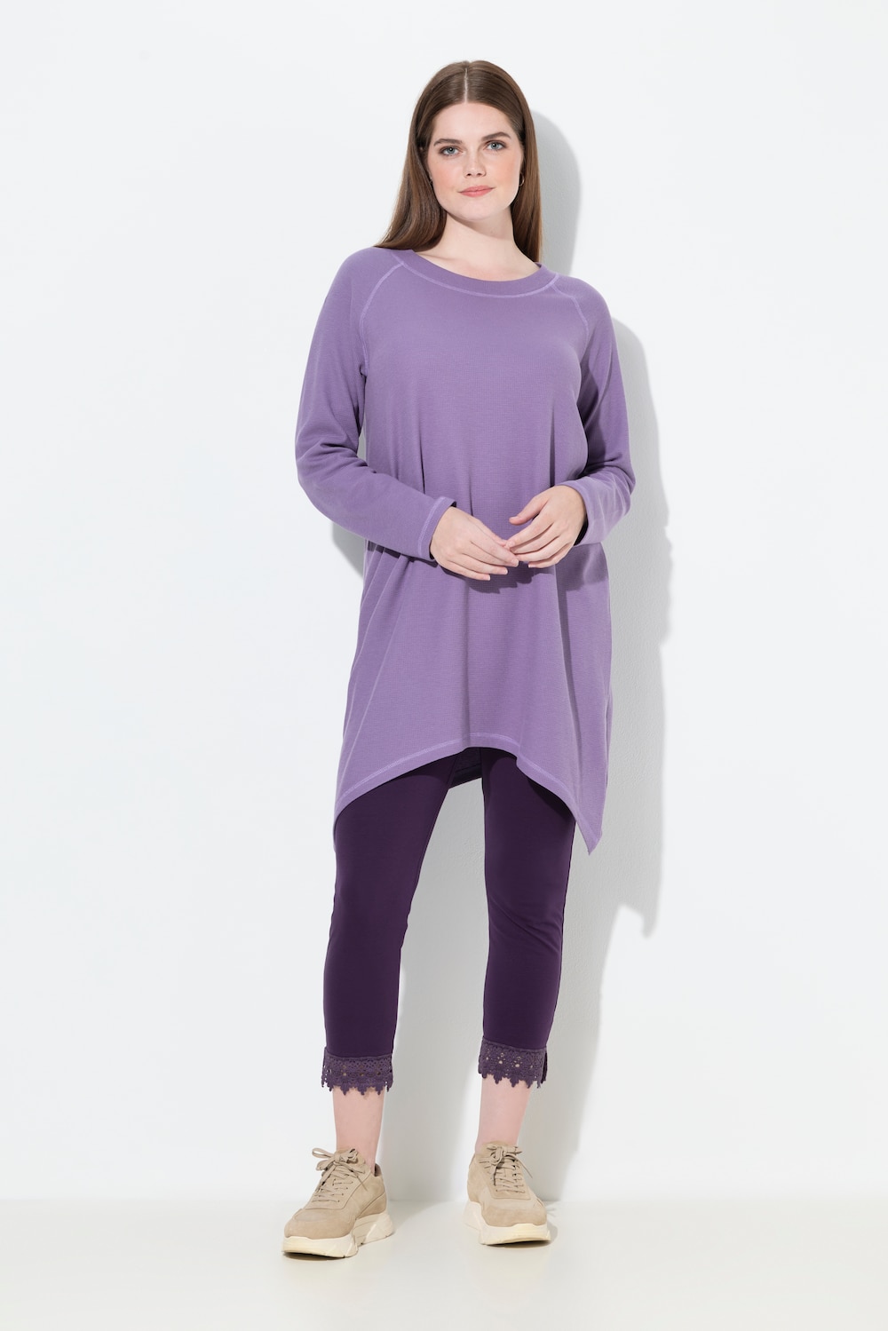 Große Größen Shirt, Damen, lila, Größe: 42/44, Baumwolle, Ulla Popken von Ulla Popken