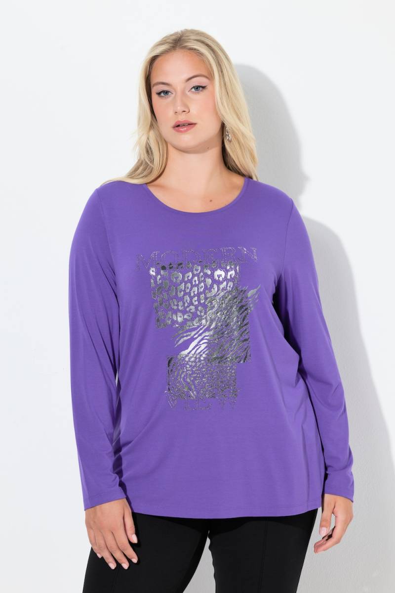 Große Größen Shirt, Damen, lila, Größe: 46/48, Viskose, Ulla Popken von Ulla Popken
