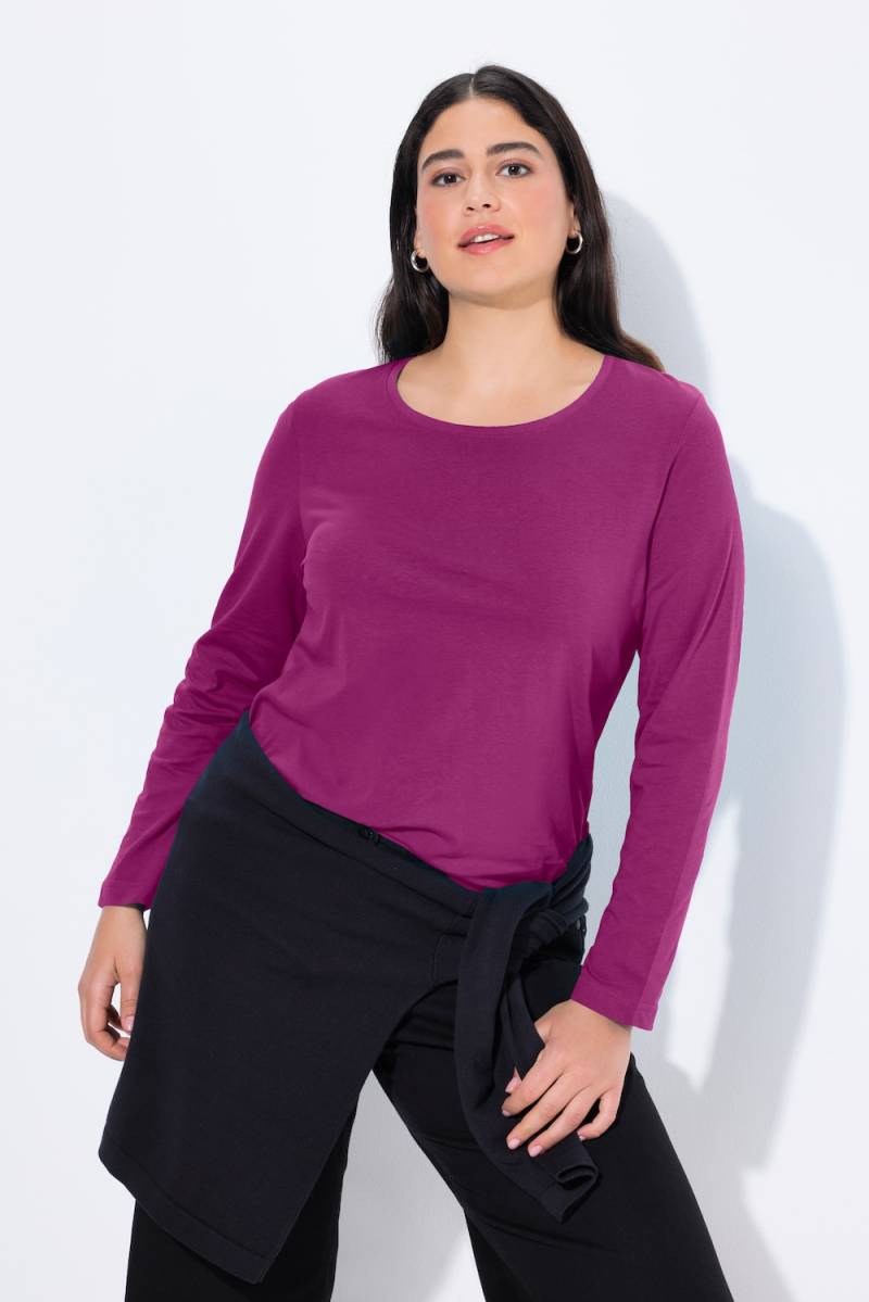 Große Größen Shirt, Damen, lila, Größe: 54/56, Baumwolle, Ulla Popken von Ulla Popken