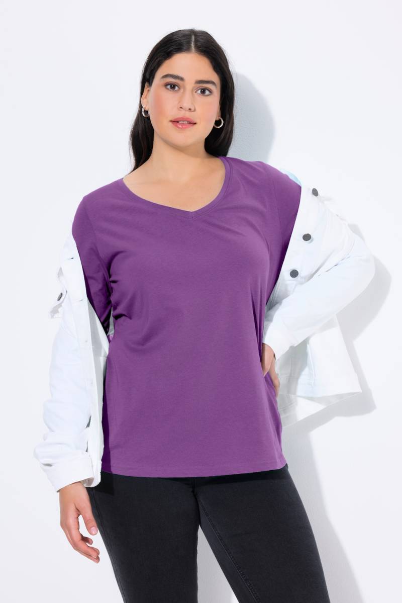 Große Größen Shirt, Damen, lila, Größe: 58/60, Baumwolle, Ulla Popken Große Größen Shirt, Damen, lila, Größe: 58/60, Baumwolle, Ulla Popken von Ulla Popken