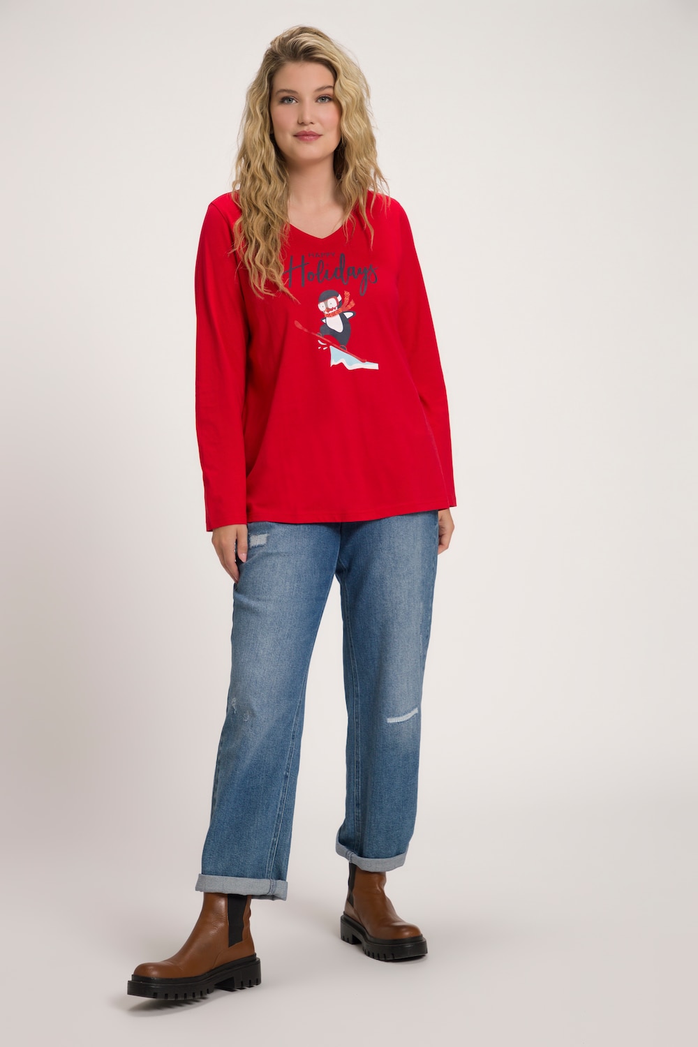 Große Größen Shirt, Damen, rot, Größe: 50/52, Baumwolle, Ulla Popken Große Größen Shirt, Damen, rot, Größe: 50/52, Baumwolle, Ulla Popken von Ulla Popken