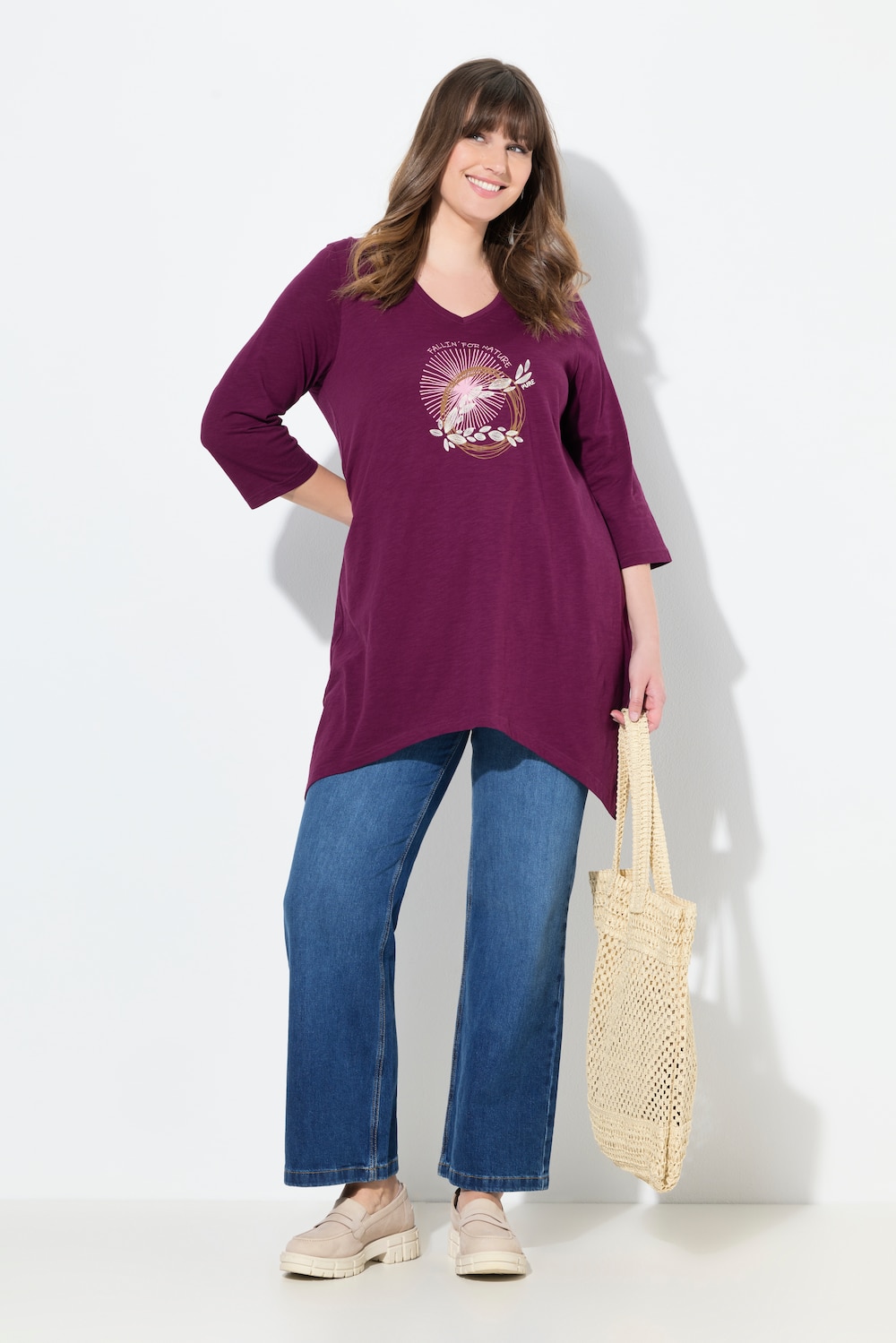 Große Größen Shirt, Damen, rot, Größe: 58/60, Baumwolle, Ulla Popken von Ulla Popken