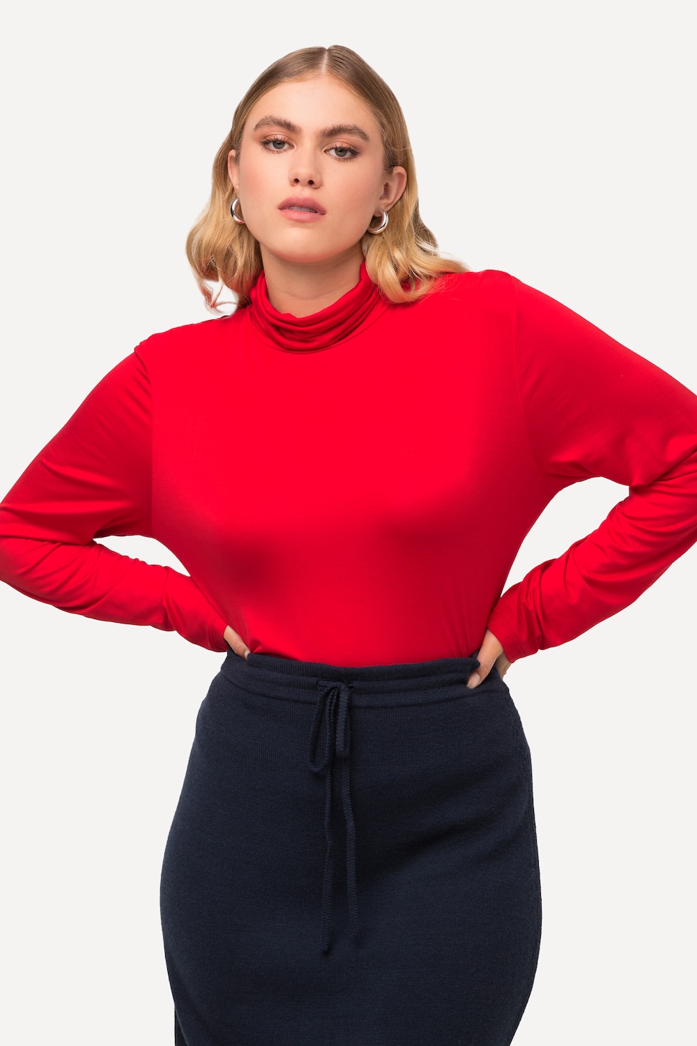 Große Größen Shirt, Damen, rot, Größe: 58/60, Viskose, Ulla Popken von Ulla Popken