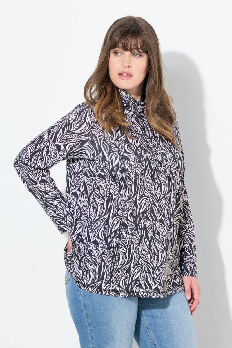 Große Größen Shirt, Damen, schwarz, Größe: 50/52, Baumwolle, Ulla Popken von Ulla Popken