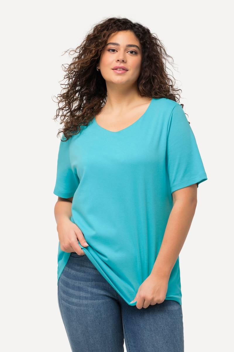 Große Größen Shirt, Damen, türkis, Größe: 42/44, Baumwolle, Ulla Popken Große Größen Shirt, Damen, türkis, Größe: 42/44, Baumwolle, Ulla Popken von Ulla Popken