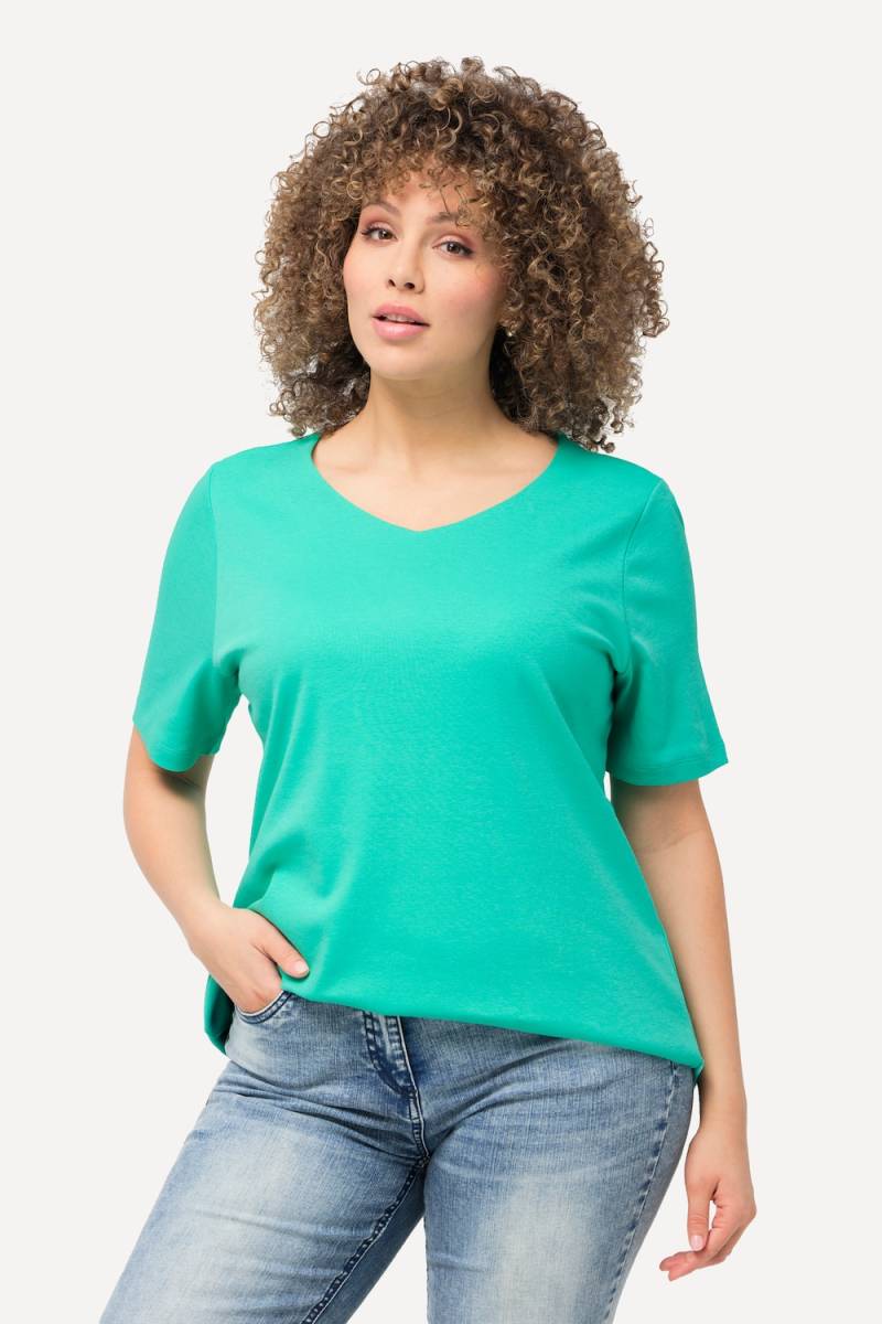 Große Größen Shirt, Damen, türkis, Größe: 62/64, Baumwolle, Ulla Popken Große Größen Shirt, Damen, türkis, Größe: 62/64, Baumwolle, Ulla Popken von Ulla Popken