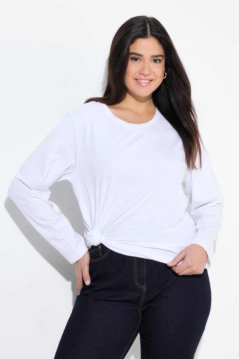 Große Größen Shirt, Damen, weiß, Größe: 66/68, Baumwolle, Ulla Popken von Ulla Popken