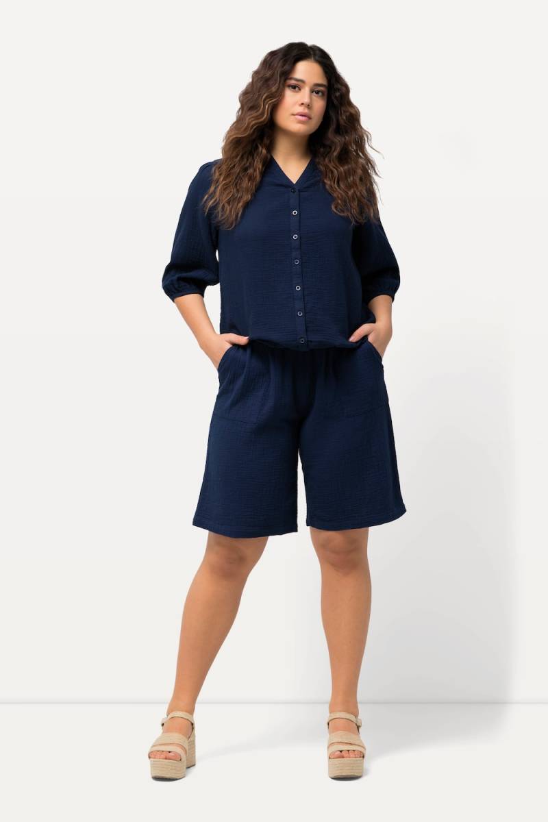 Große Größen Shorts Rose, Damen, blau, Größe: 58/60, Baumwolle, Ulla Popken Große Größen Shorts Rose, Damen, blau, Größe: 58/60, Baumwolle, Ulla Popken von Ulla Popken