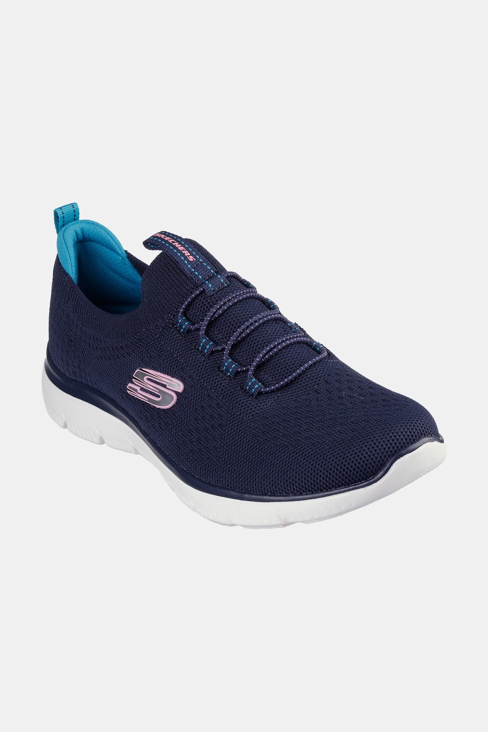 Große Größen Skechers Schlupf-Sneaker, Damen, blau, Größe: 41, Polyester, Ulla Popken von Ulla Popken