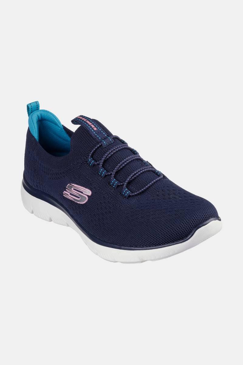 Große Größen Skechers Schlupf-Sneaker, Damen, blau, Größe: 41, Polyester, Ulla Popken von Ulla Popken