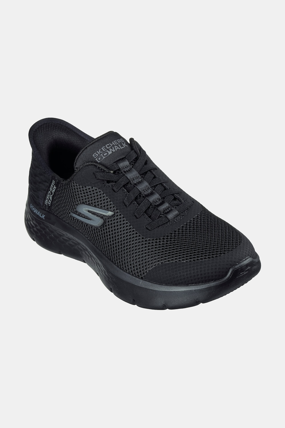 Große Größen Skechers Schlupf-Sneaker, Damen, schwarz, Größe: 41, Polyester, Ulla Popken von Ulla Popken