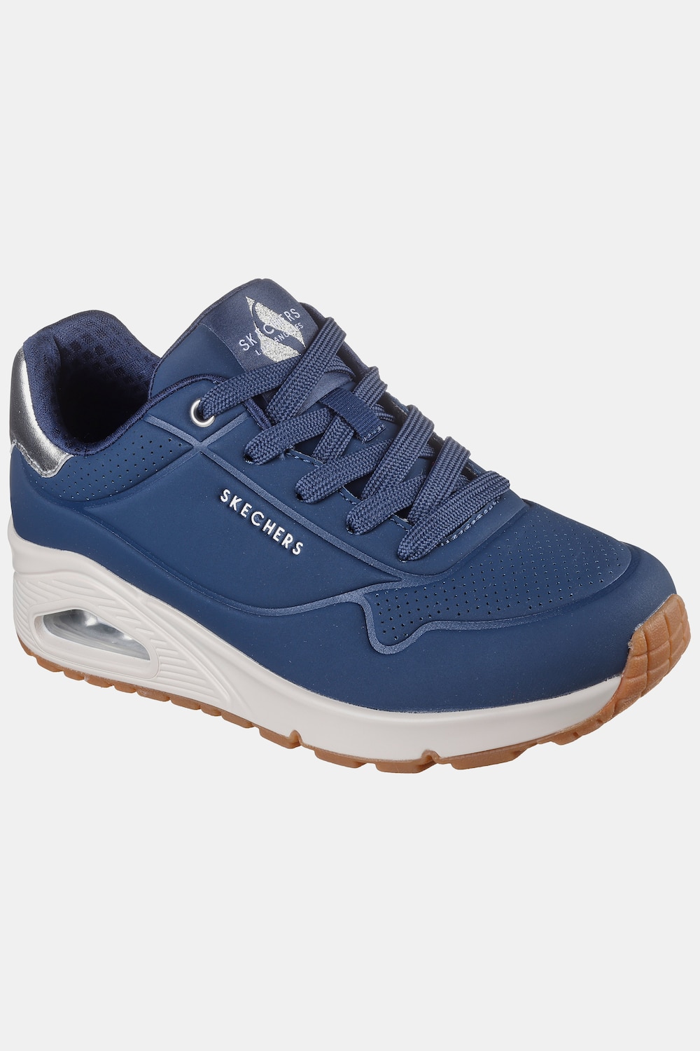 Große Größen Skechers Sneaker, Damen, blau, Größe: 38, Synthetische Fasern, Ulla Popken von Ulla Popken