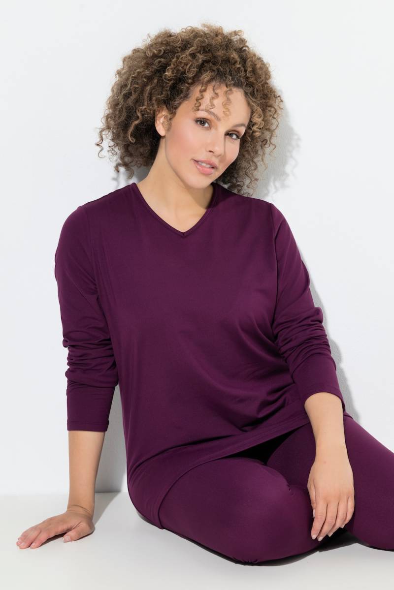 Große Größen Ski-Funktionsshirt, Damen, lila, Größe: 46/48, Ulla Popken von Ulla Popken