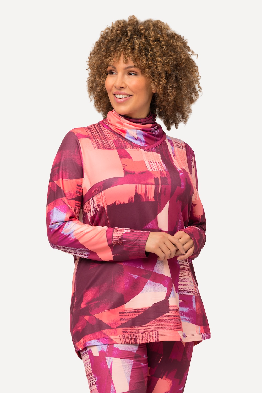 Große Größen Ski-Funktionsshirt, Damen, rot, Größe: 50/52, Ulla Popken von Ulla Popken